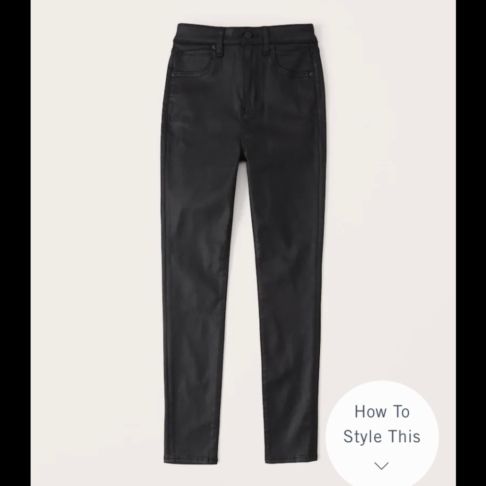 Abercrombie high rise super skinny ankle jeans size 27s